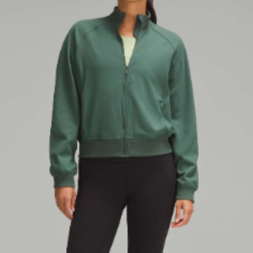lululemon Women's Wunder Train Twill Track Jacket in Dark Forest